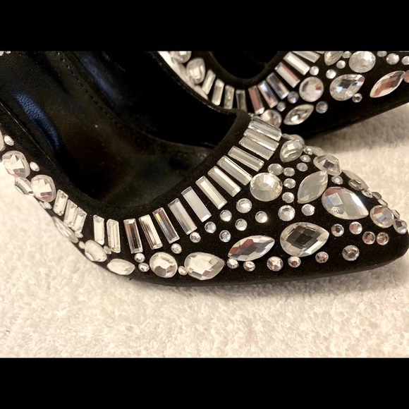 Brand New Trendy Crystal Heels By CHARLOTTE RUSSE - Box 60 - Picture 3 of 7